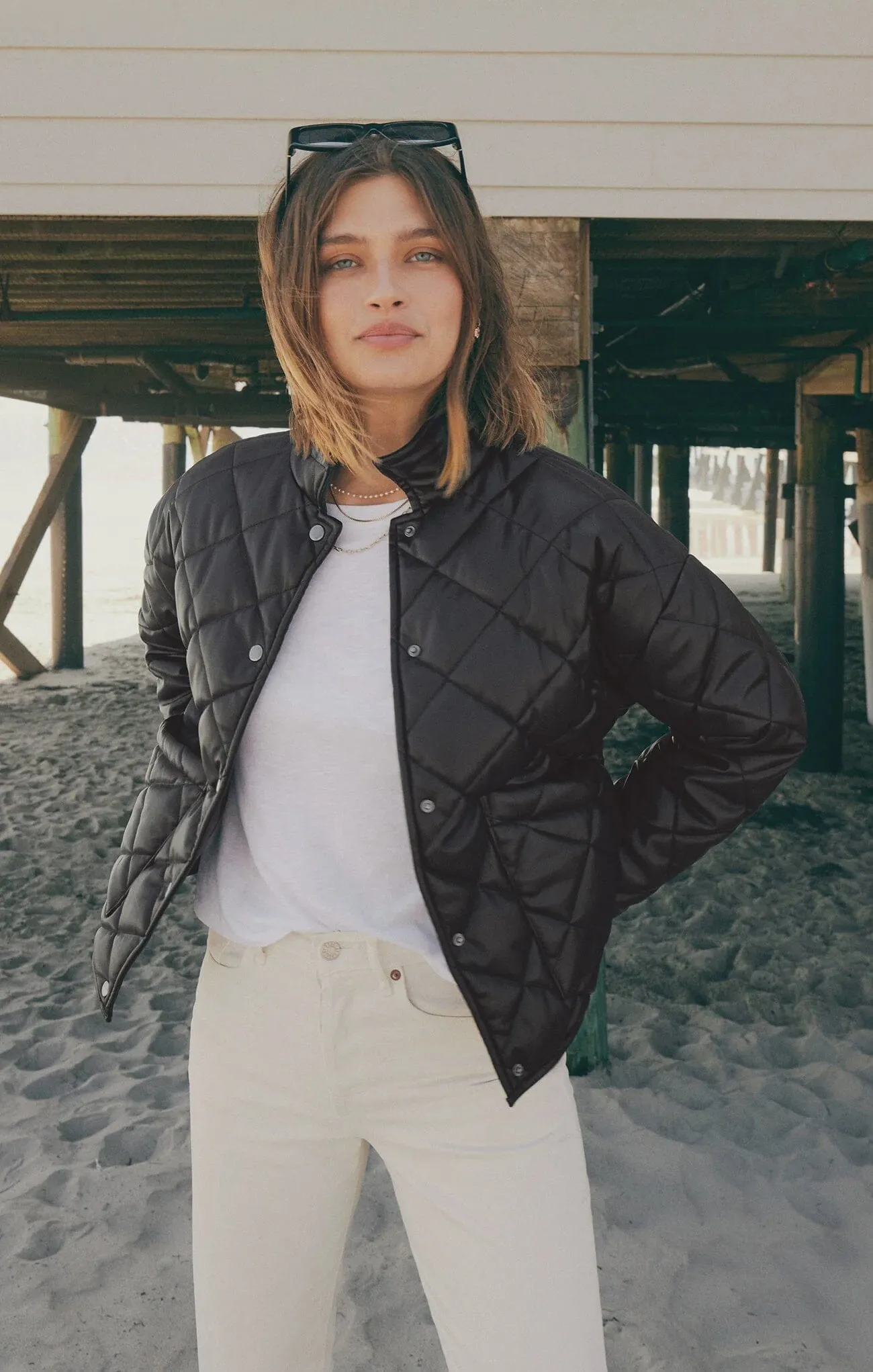 HERITAGE FAUX LEATHER JACKET