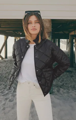 HERITAGE FAUX LEATHER JACKET