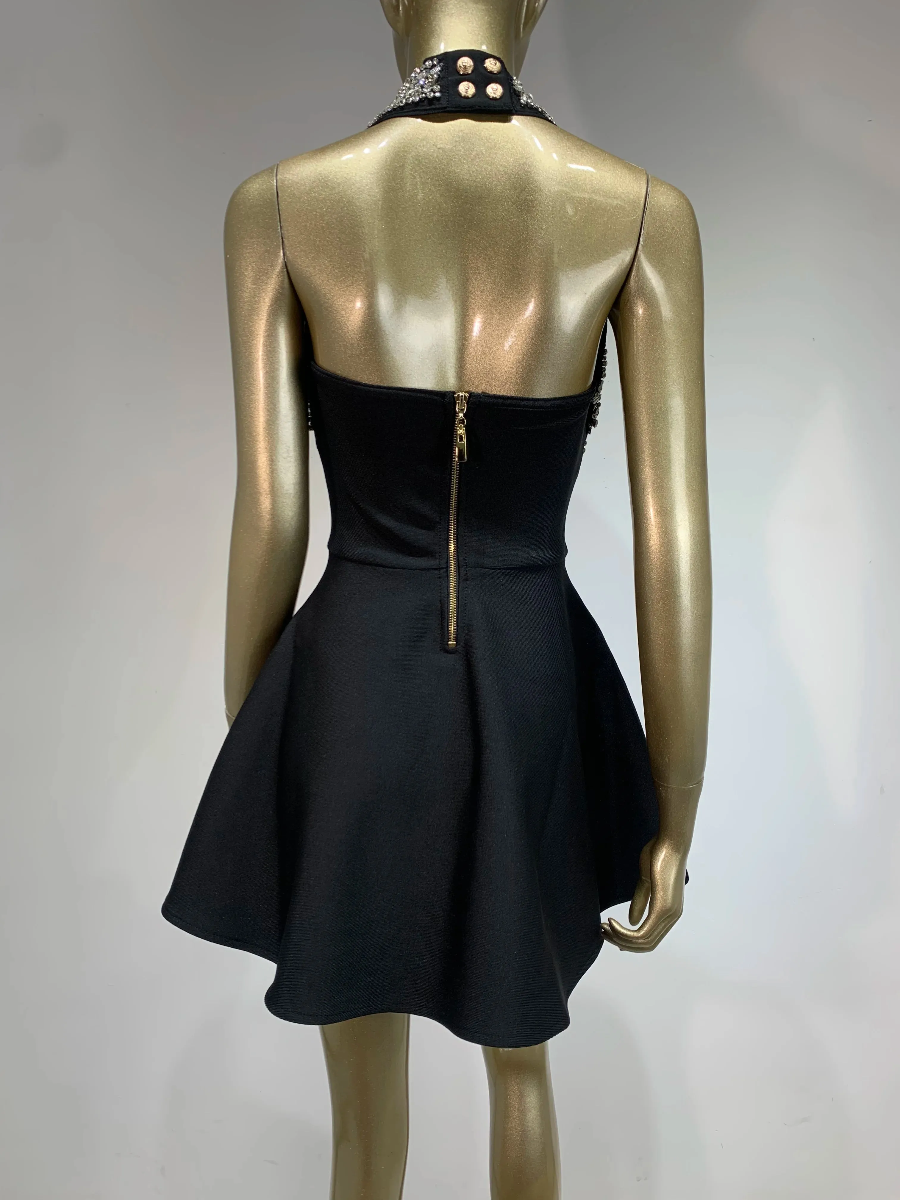 High-end Backless Beading A Line Elegant Evening Dress