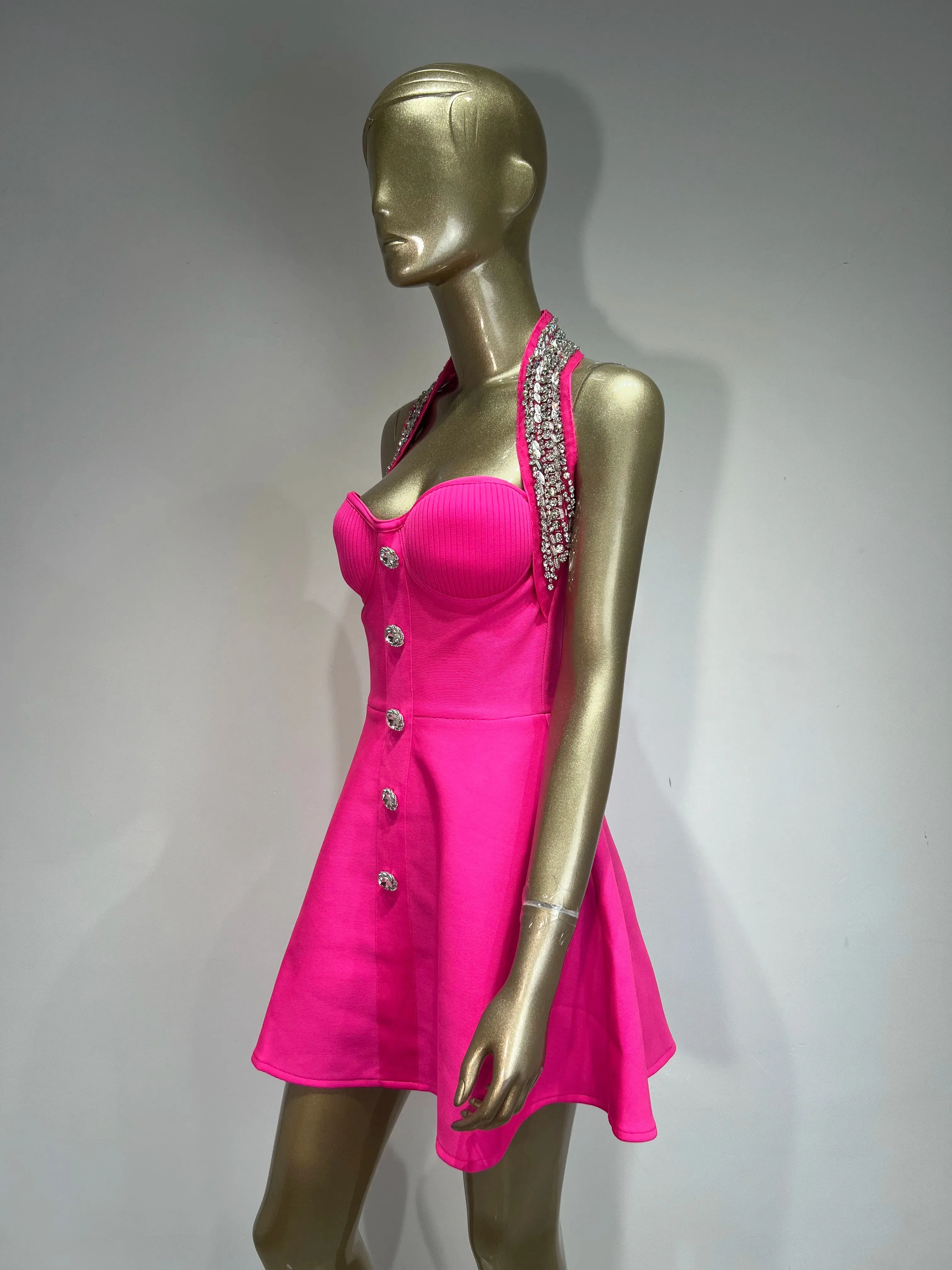 High-end Backless Beading A Line Elegant Evening Dress
