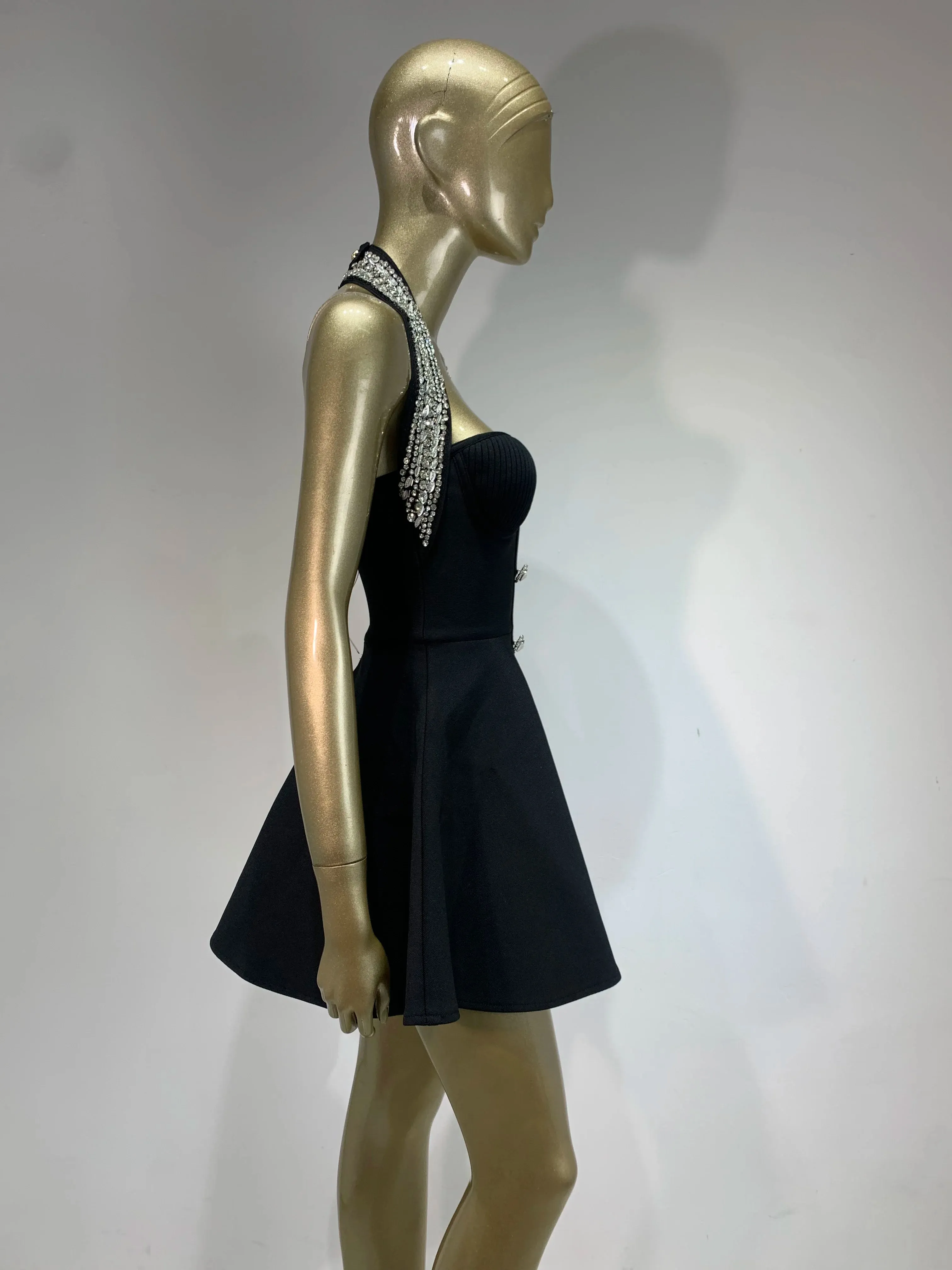 High-end Backless Beading A Line Elegant Evening Dress