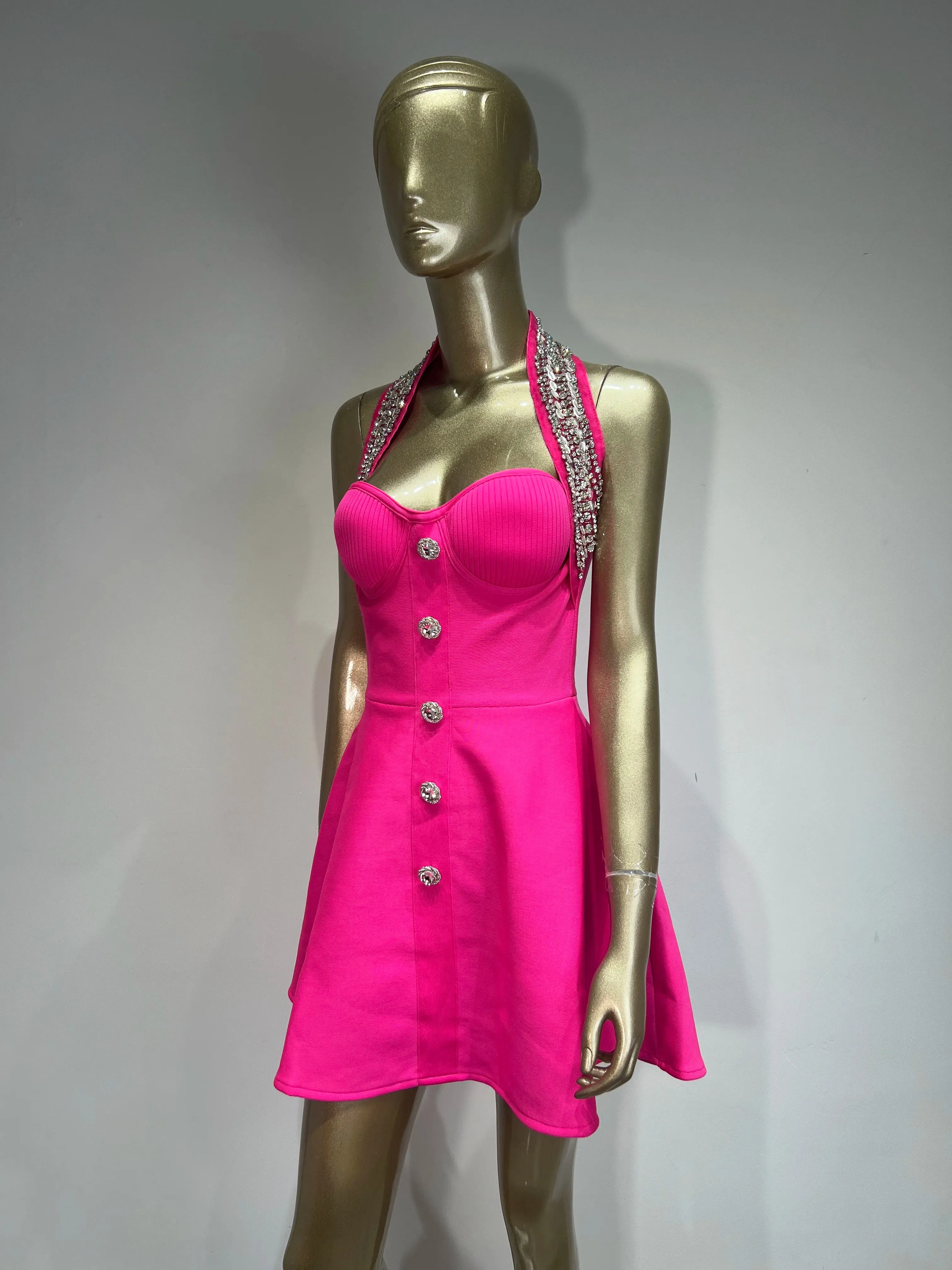 High-end Backless Beading A Line Elegant Evening Dress