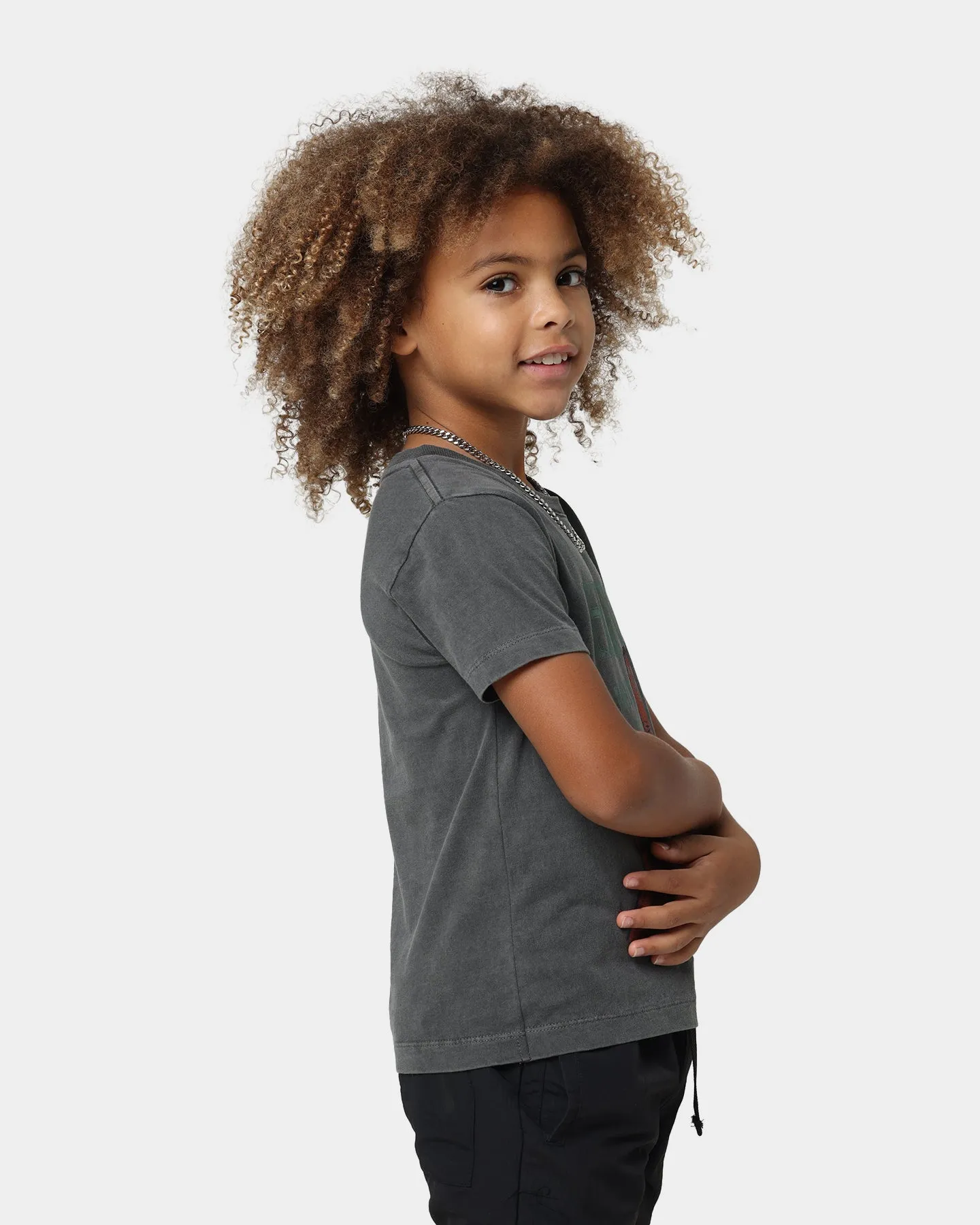 Honor The Gift Kids' Fall Alive T-Shirt Pigment Black