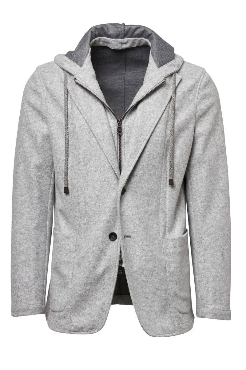 Hooded Jersey Jacket