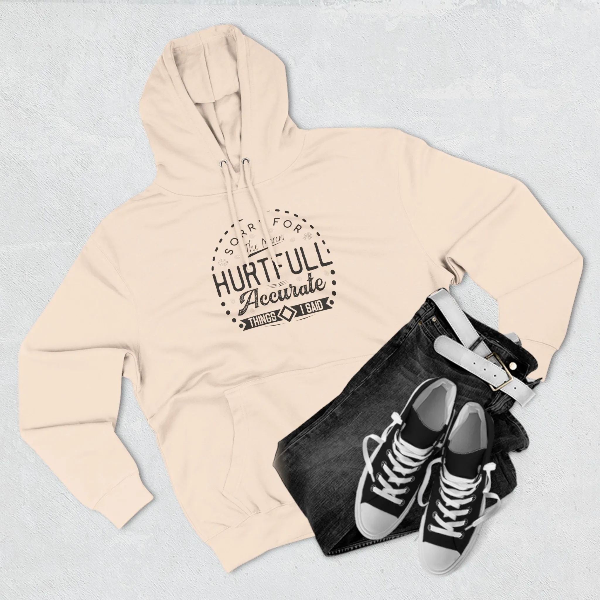 Hoodie Fleece Sorry Apology Design