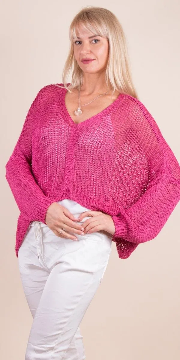 Hot Pink Avola Sweater