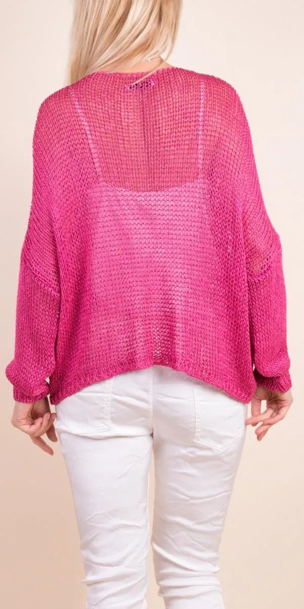 Hot Pink Avola Sweater