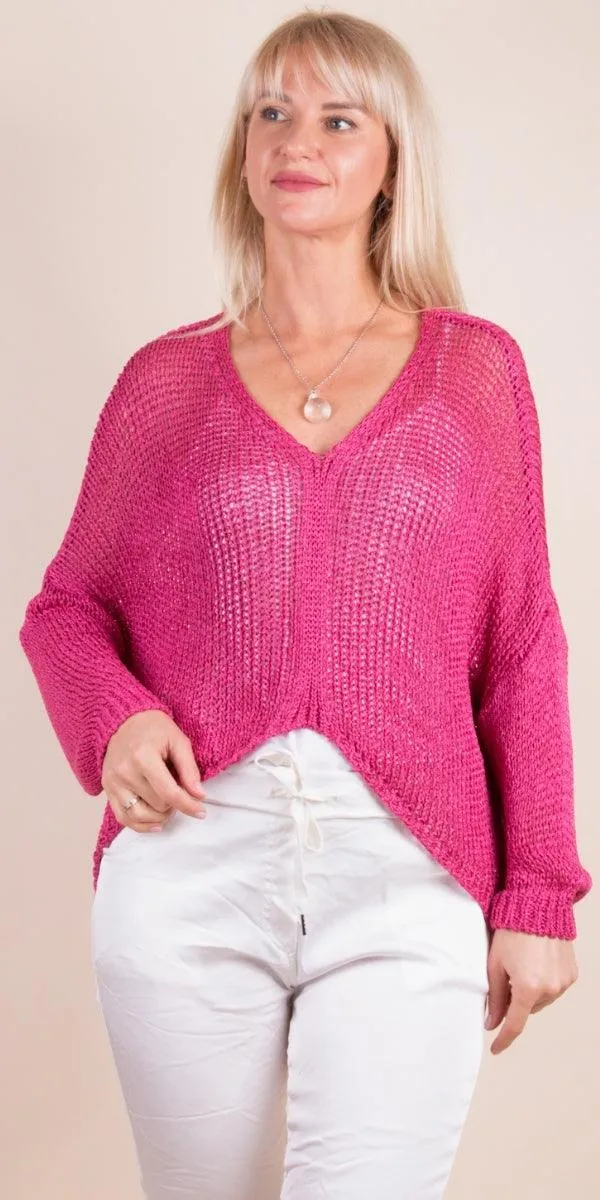 Hot Pink Avola Sweater