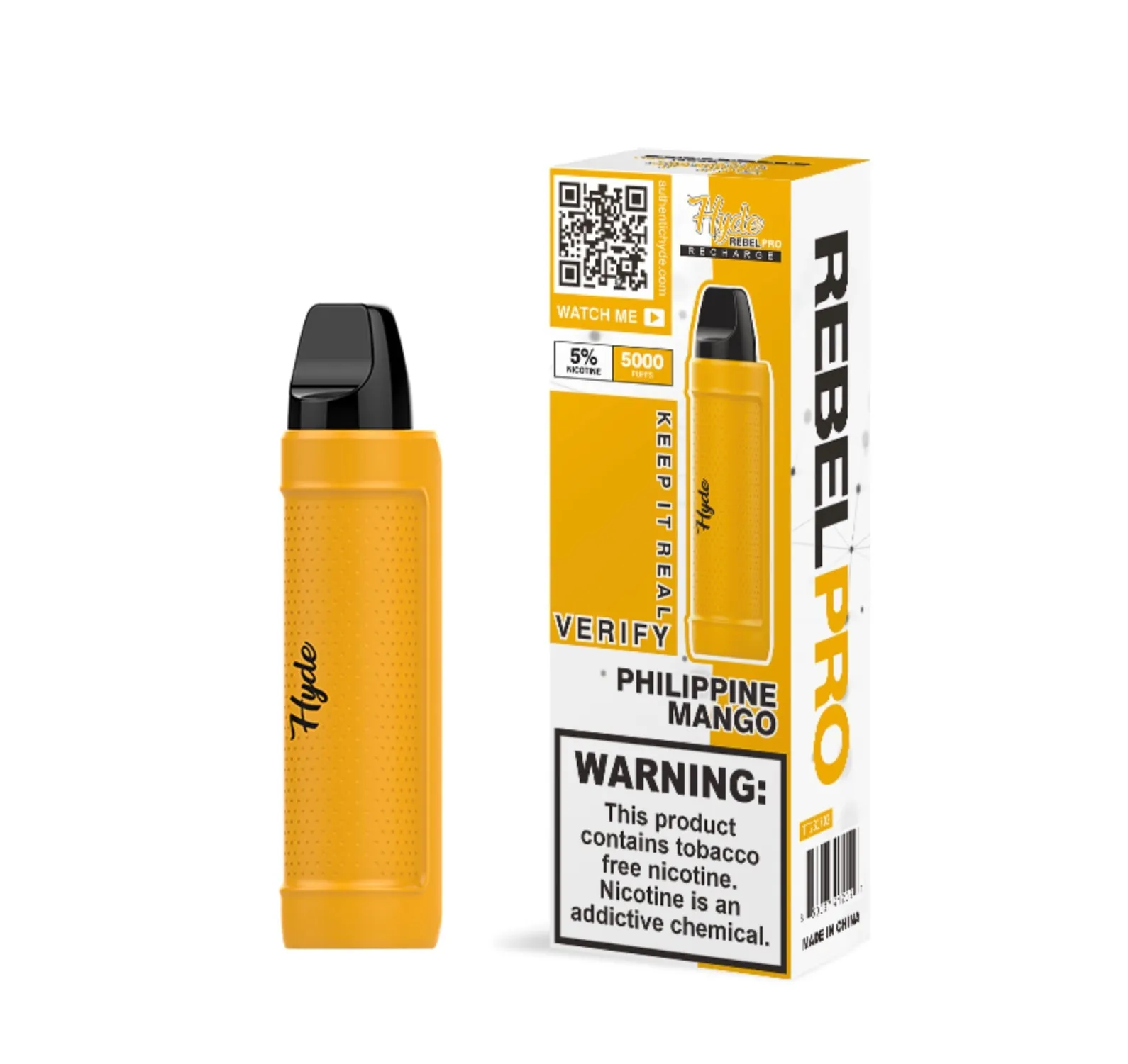 Hyde Rebel Pro Recharge 5000 Disposable Vape