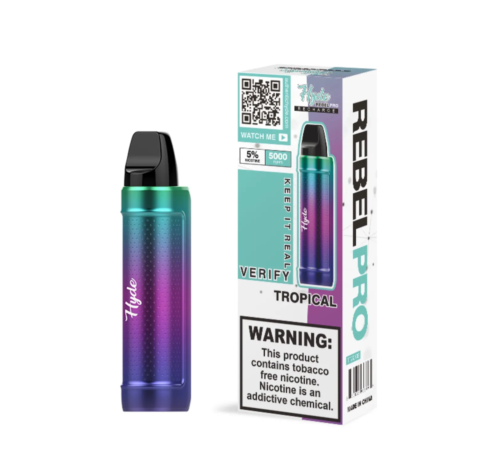 Hyde Rebel Pro Recharge 5000 Disposable Vape