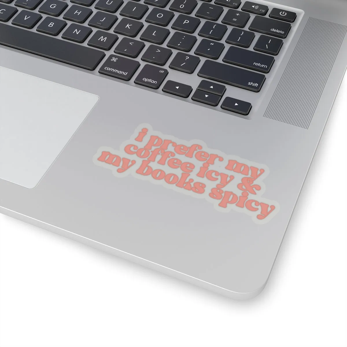 I Prefer my Coffee Icy & My Books Spicy Kiss-Cut Sticker