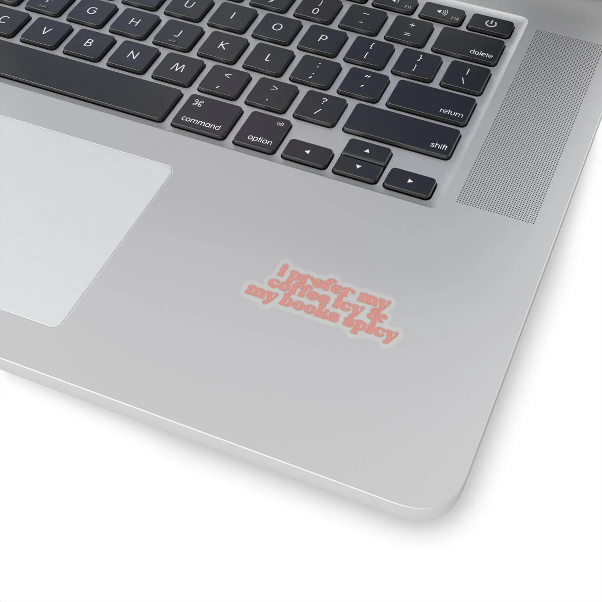 I Prefer my Coffee Icy & My Books Spicy Kiss-Cut Sticker