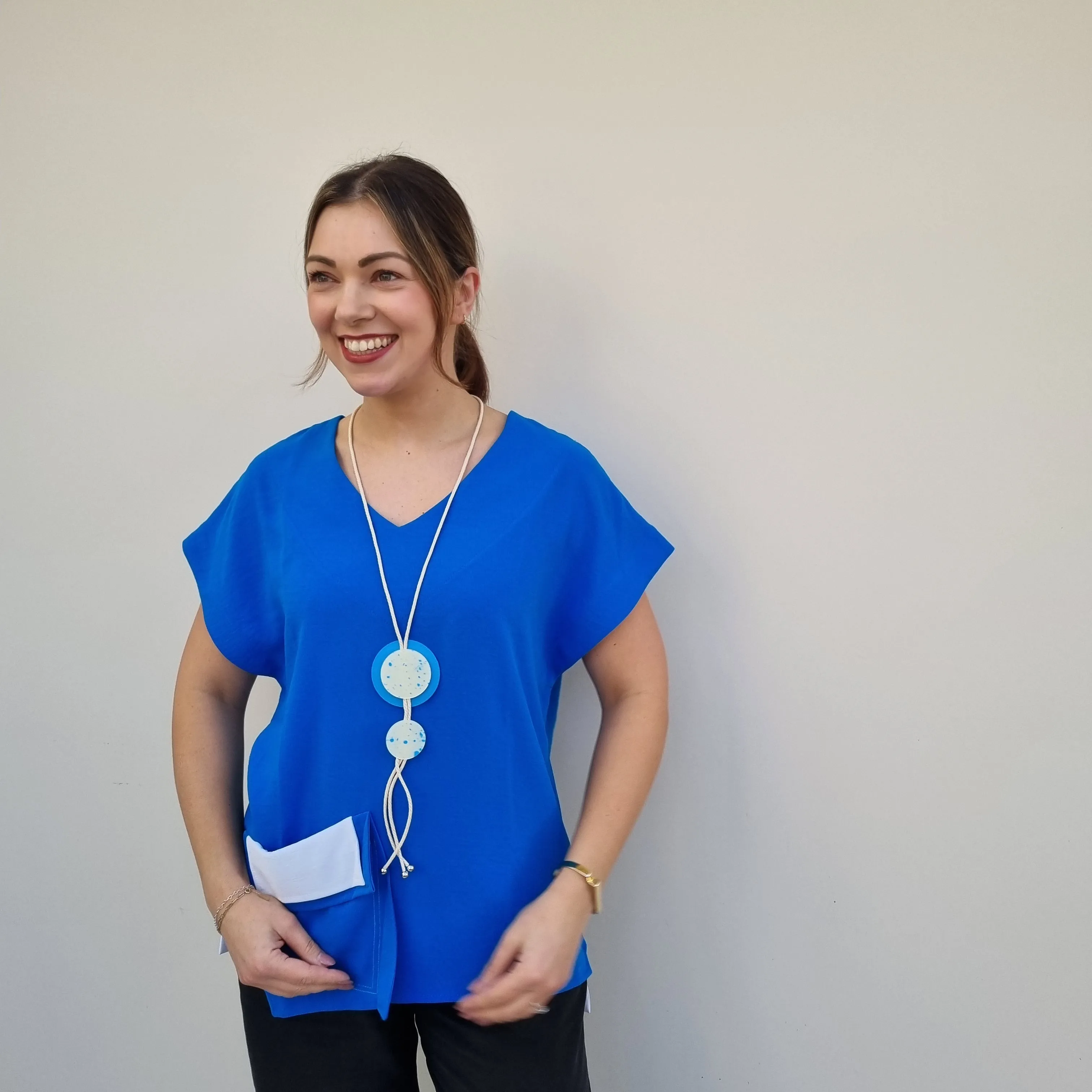 I.NCO Pocket Layered short sleeve Top