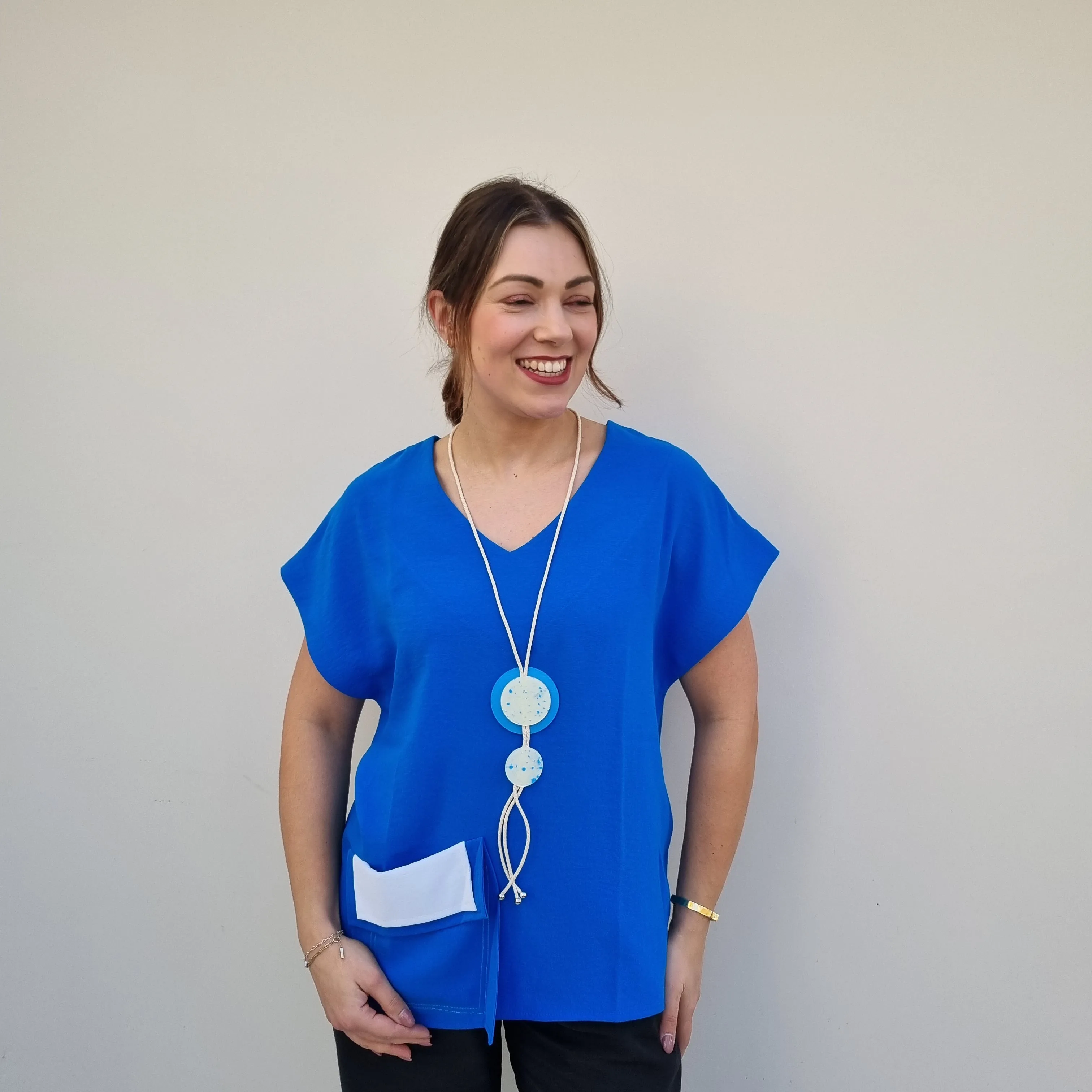 I.NCO Pocket Layered short sleeve Top