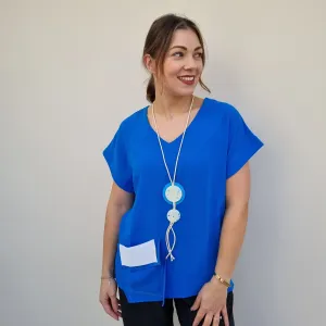 I.NCO Pocket Layered short sleeve Top