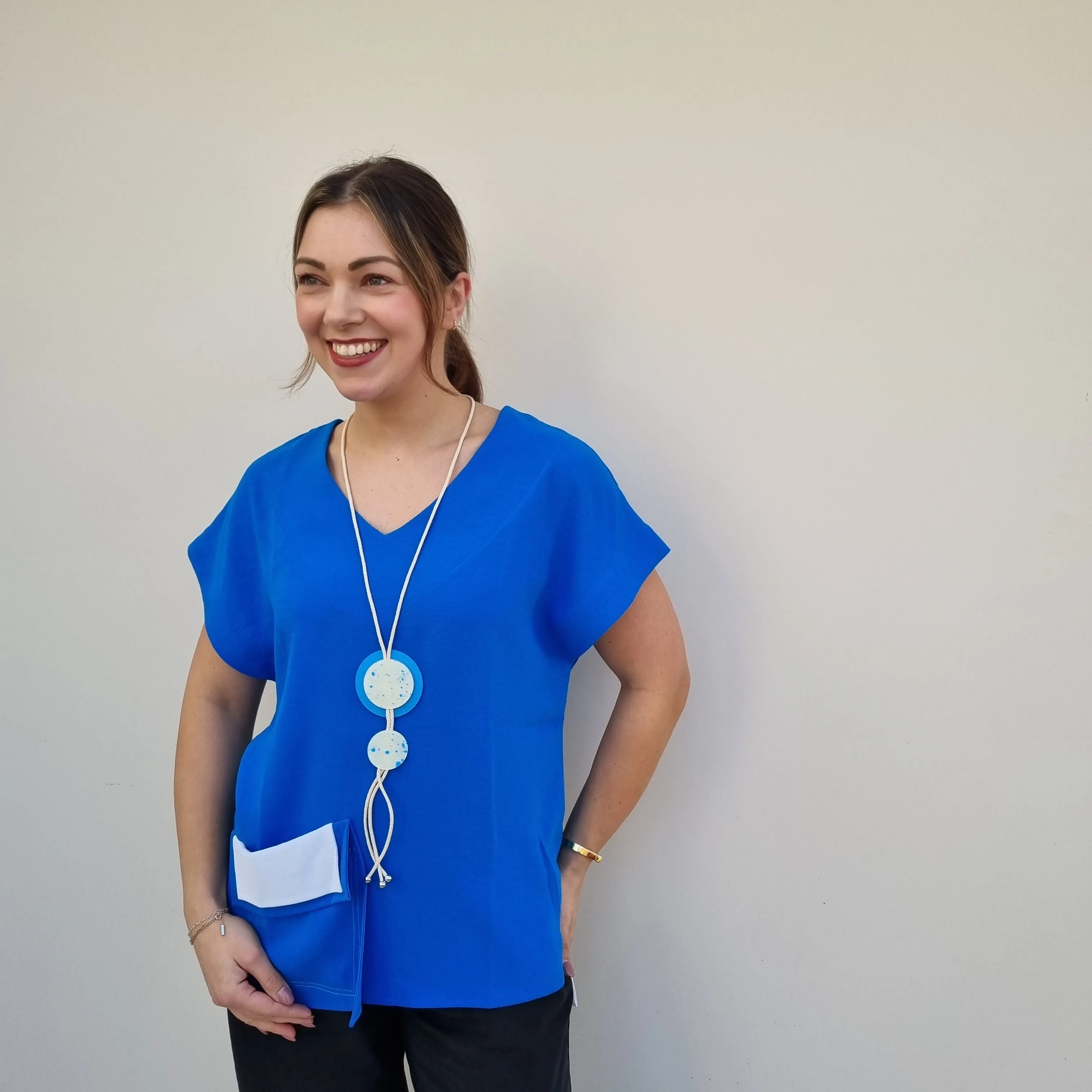 I.NCO Pocket Layered short sleeve Top