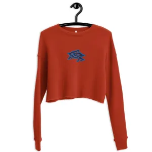 Indonesian Mendung Embroidered Cropped Sweatshirt