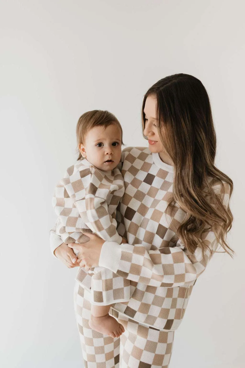 Into the Woods Checkerboard | Women's Knit Pant Set