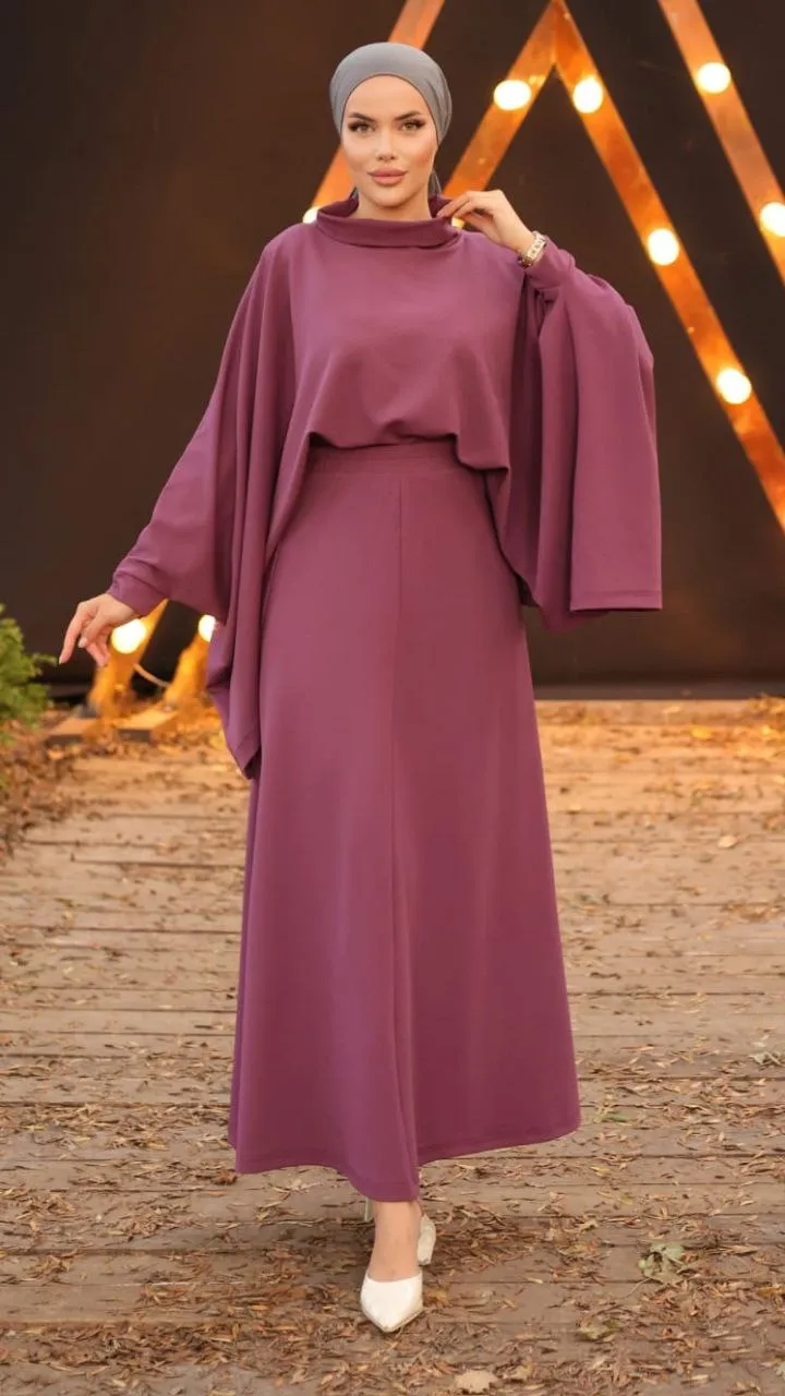 Introducing the Dafne Collared Skirt Suit in Zara Crep