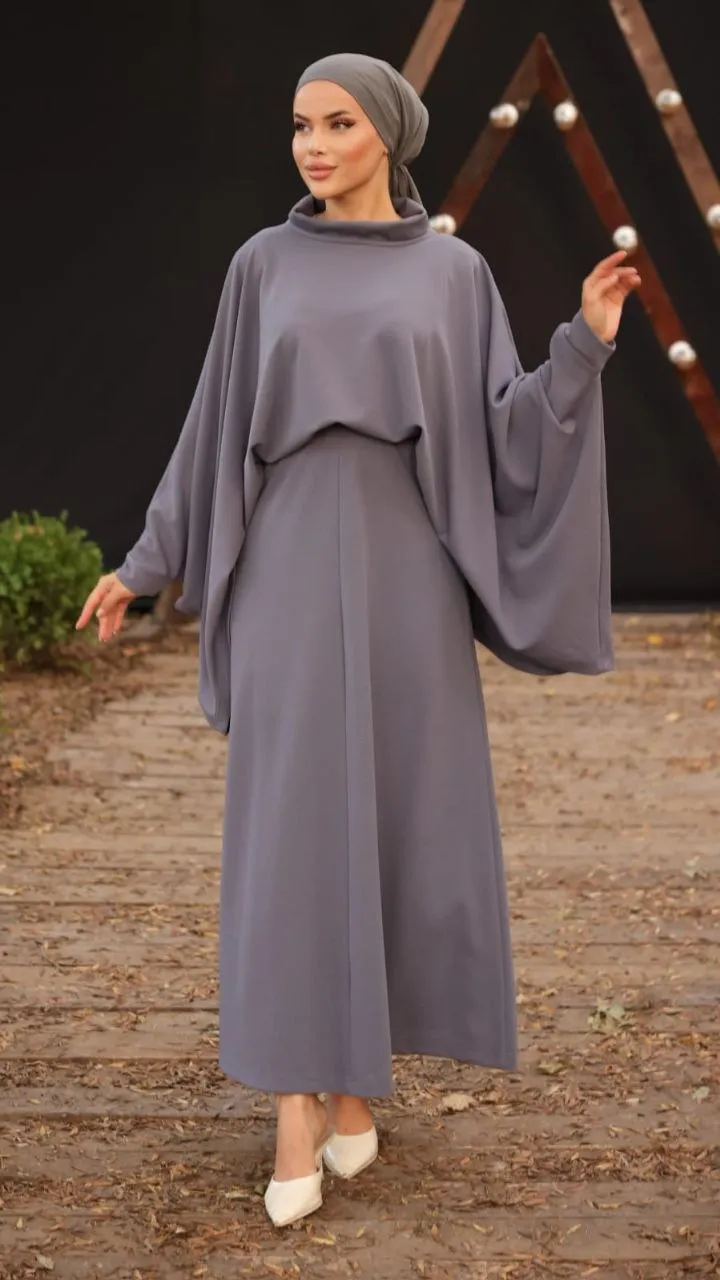 Introducing the Dafne Collared Skirt Suit in Zara Crep