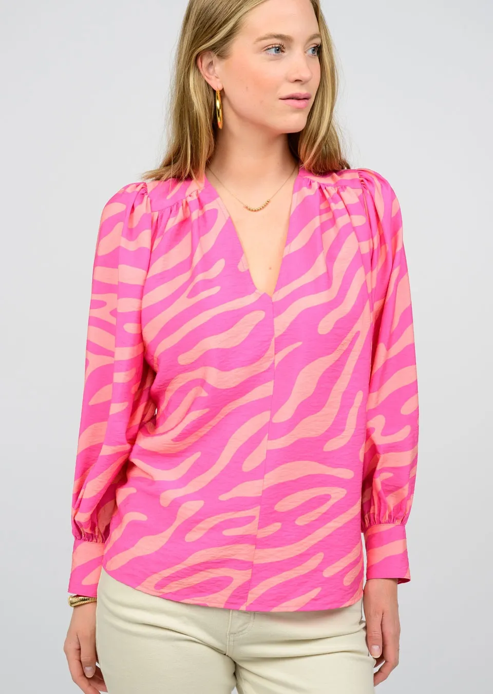 Ivy Jane 641409 Heart to Heart Mod Zebra Top