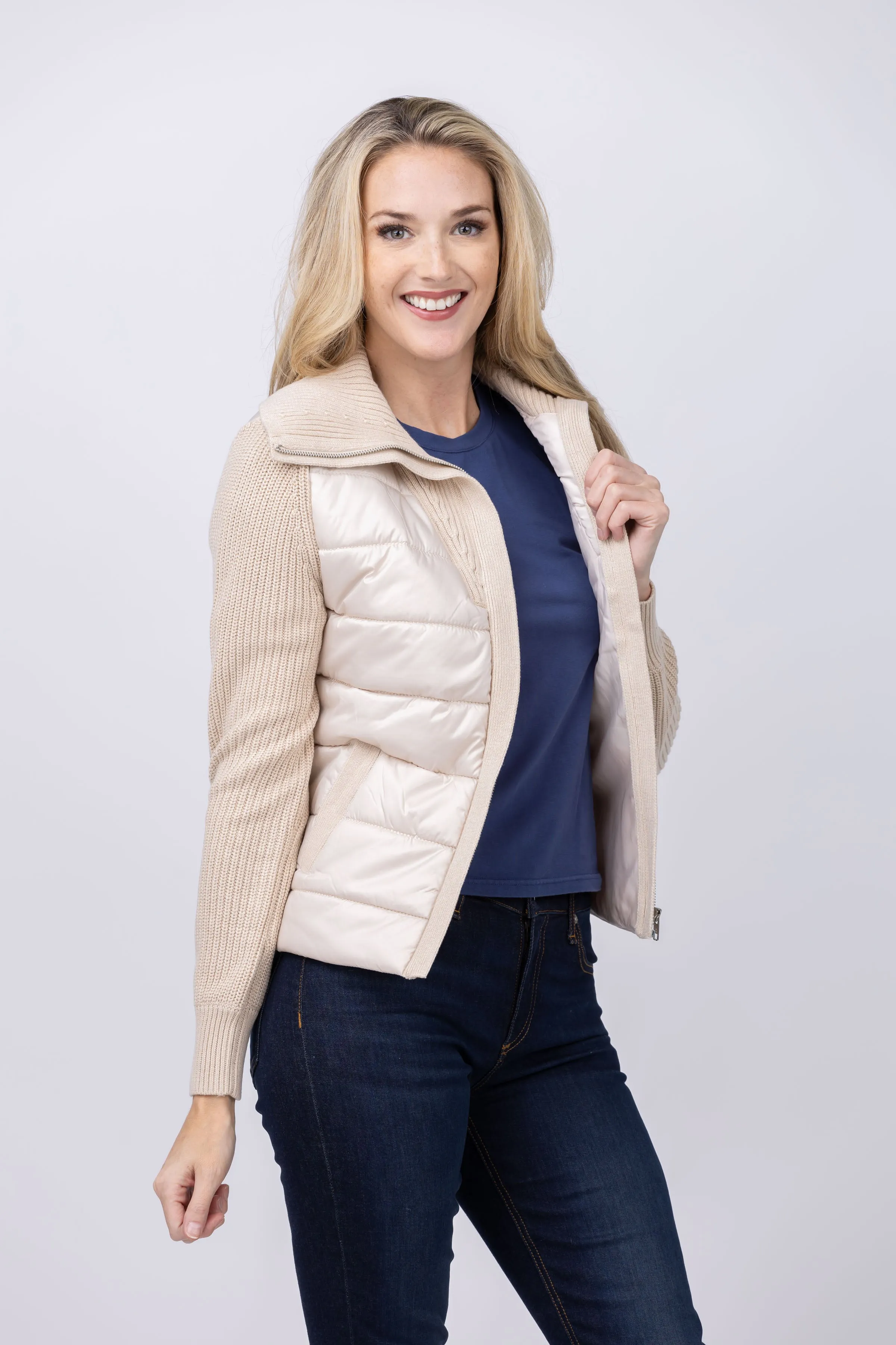 J. Society Sweater Jacket in Wicker