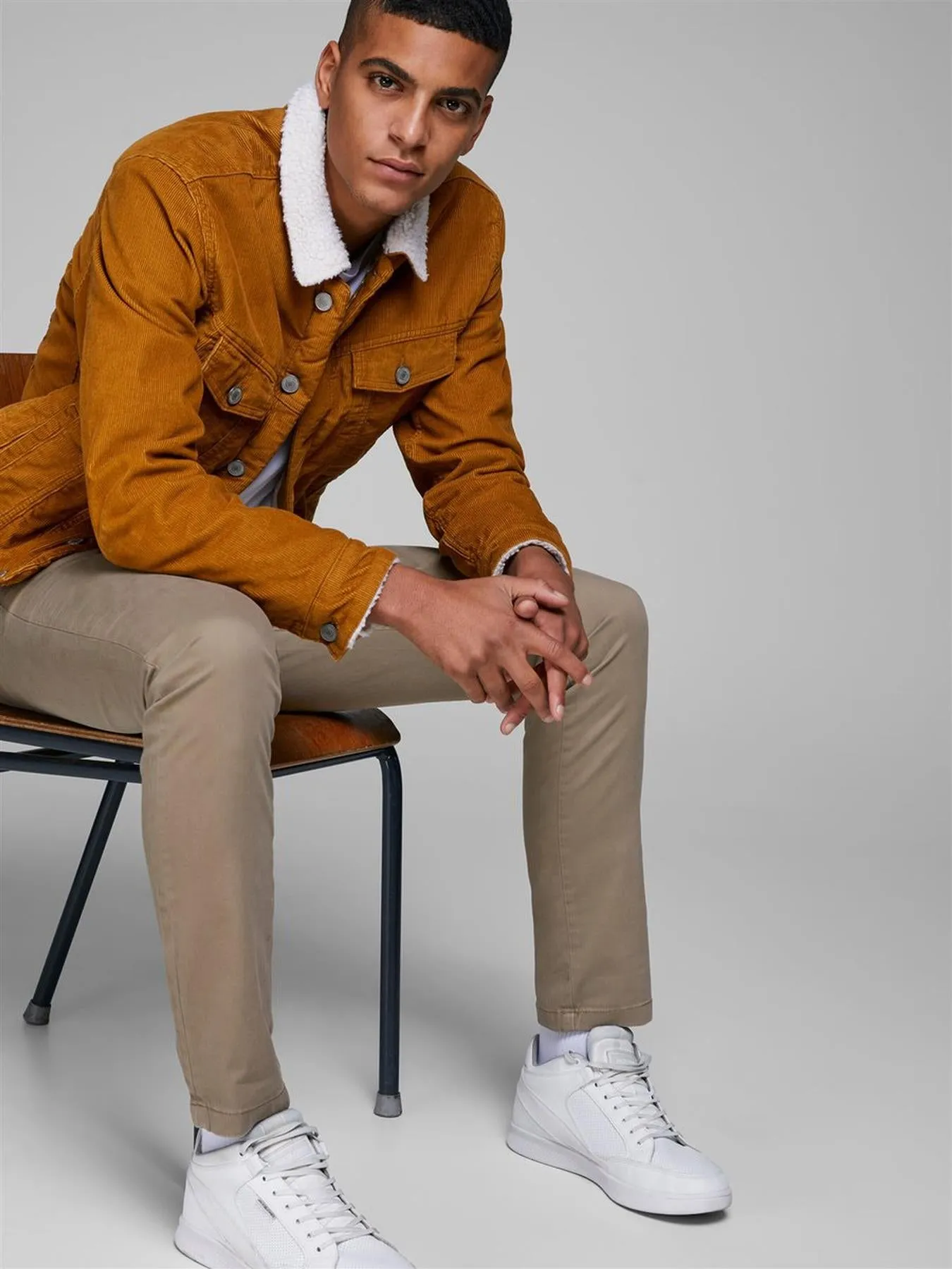 Jack & Jones Mens Bowie Plus Size Slim Fit Chinos