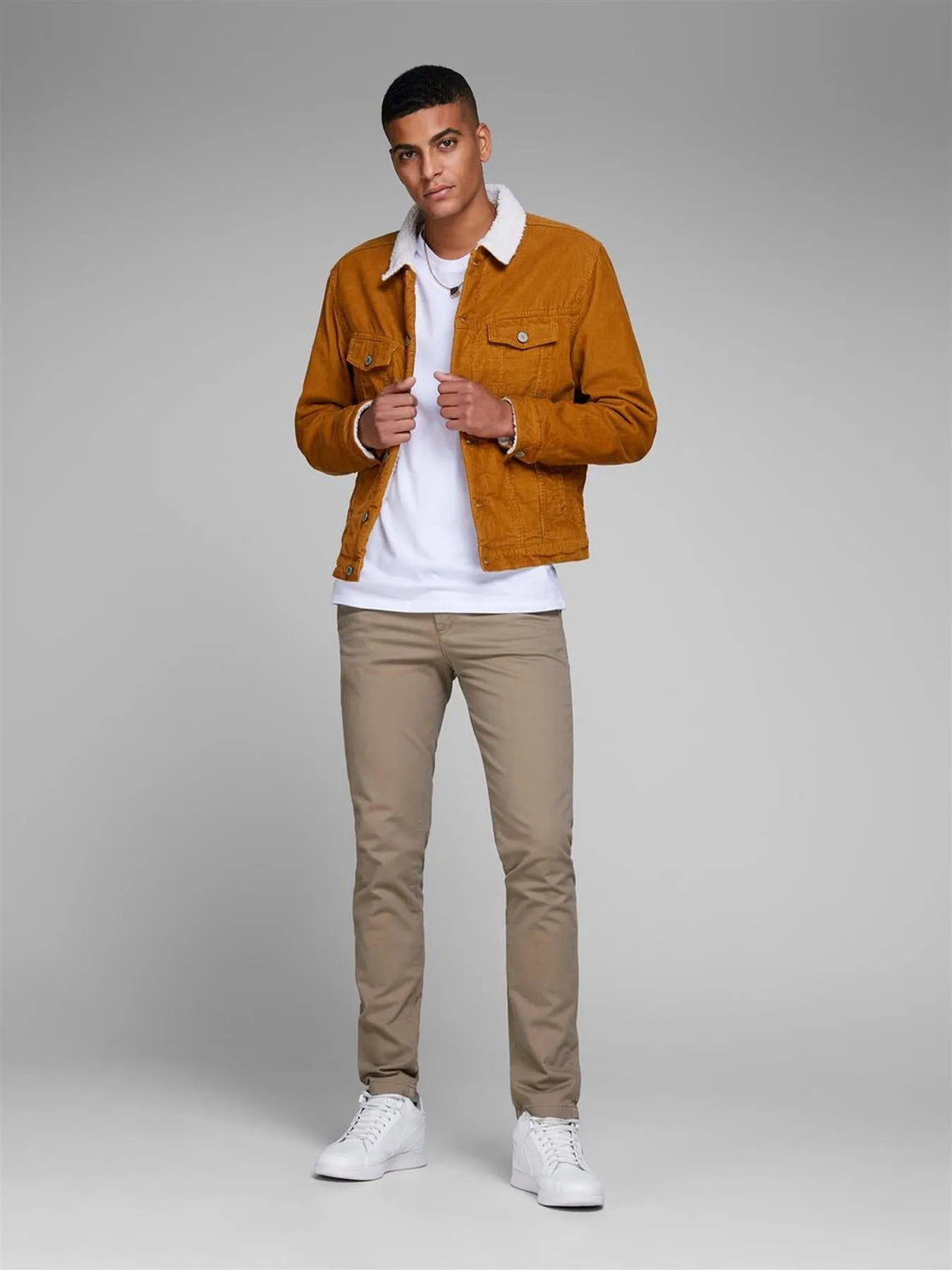 Jack & Jones Mens Bowie Plus Size Slim Fit Chinos