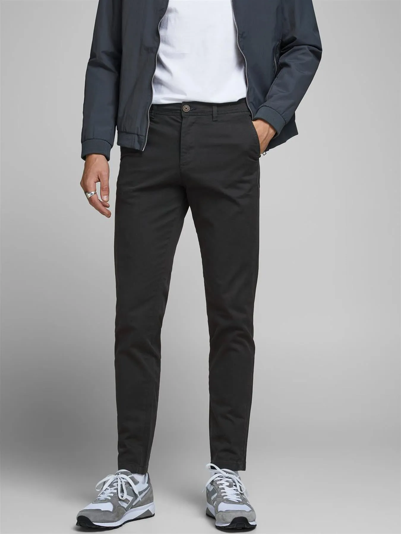 Jack & Jones Mens Bowie Plus Size Slim Fit Chinos