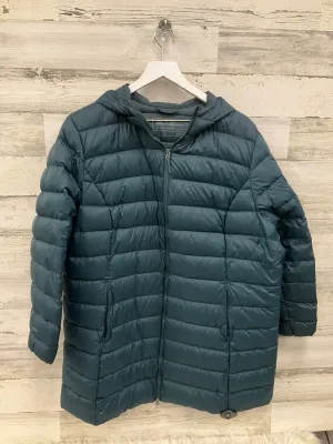 Jacket Puffer & Quilted By Eddie Bauer In Blue, Size: 2x