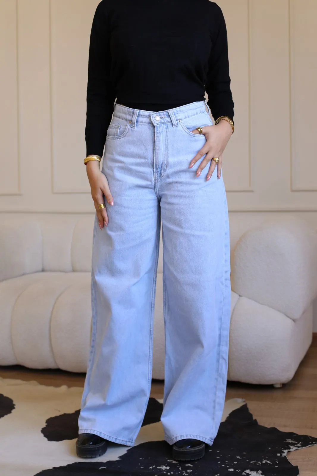 Jeans pants light blue