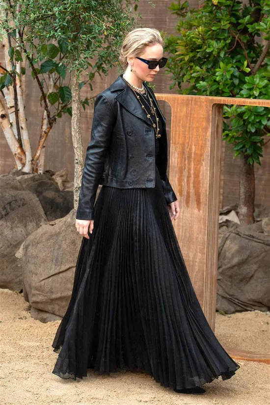 Jennifer Lawrence Black Leather Jacket by TJS