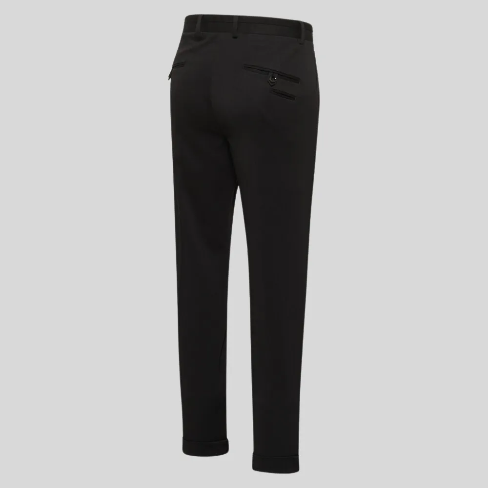 Jersey Drawstring Chinos - Dark Navy