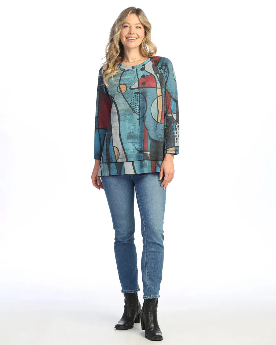Jess & Jane SF7-1962 Fleece Raglan Sleeve Top
