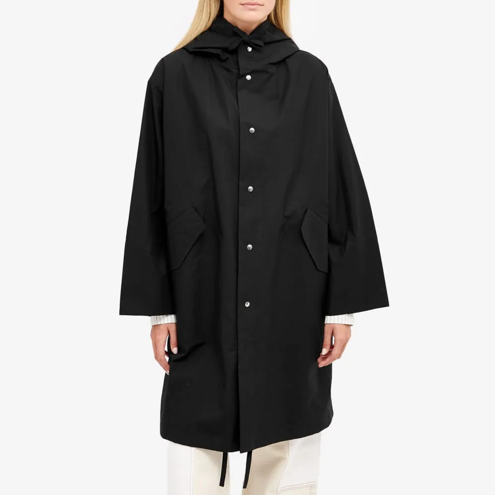 Jil Sander Wardrobe Dry Touch Back Logo Parka, black