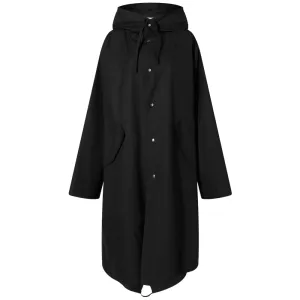 Jil Sander Wardrobe Dry Touch Back Logo Parka, black