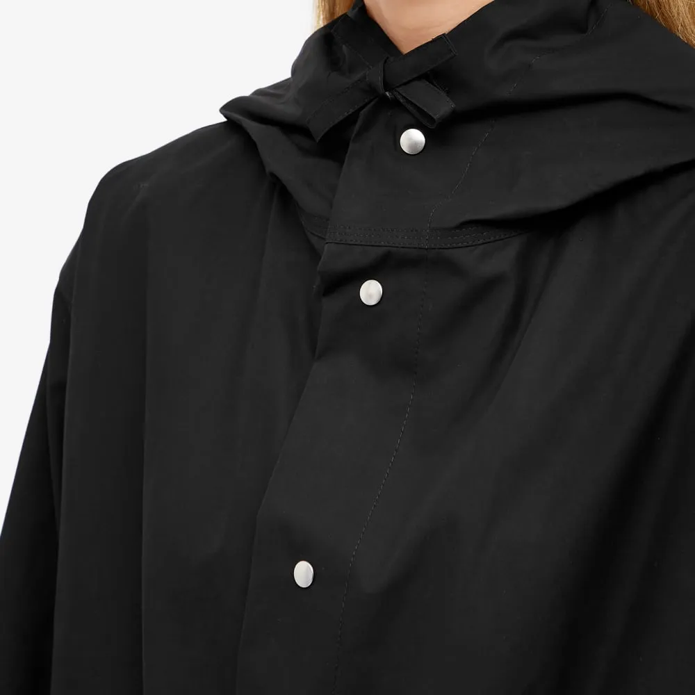 Jil Sander Wardrobe Dry Touch Back Logo Parka, black
