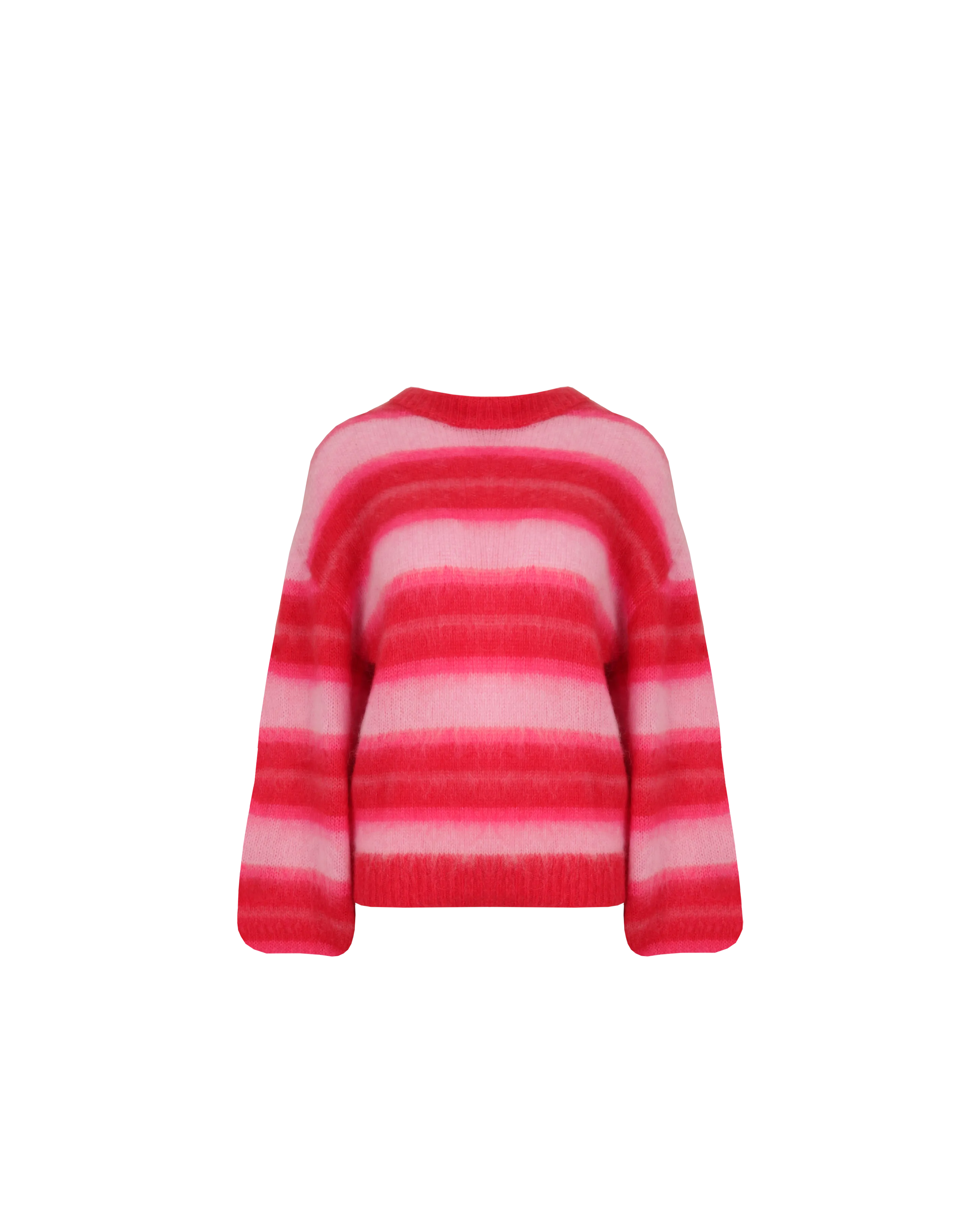 JOSIE SWEATER PINK RED STRIPE