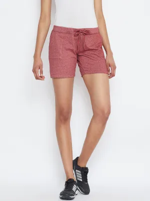 JUMP USA Women Red Solid Shorts