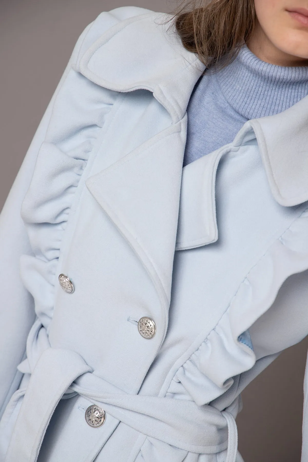 JUNIOR GIRL RUFFLES COAT