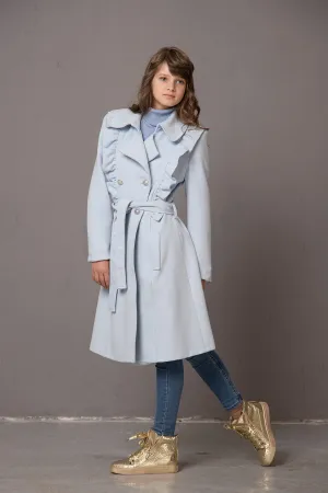 JUNIOR GIRL RUFFLES COAT