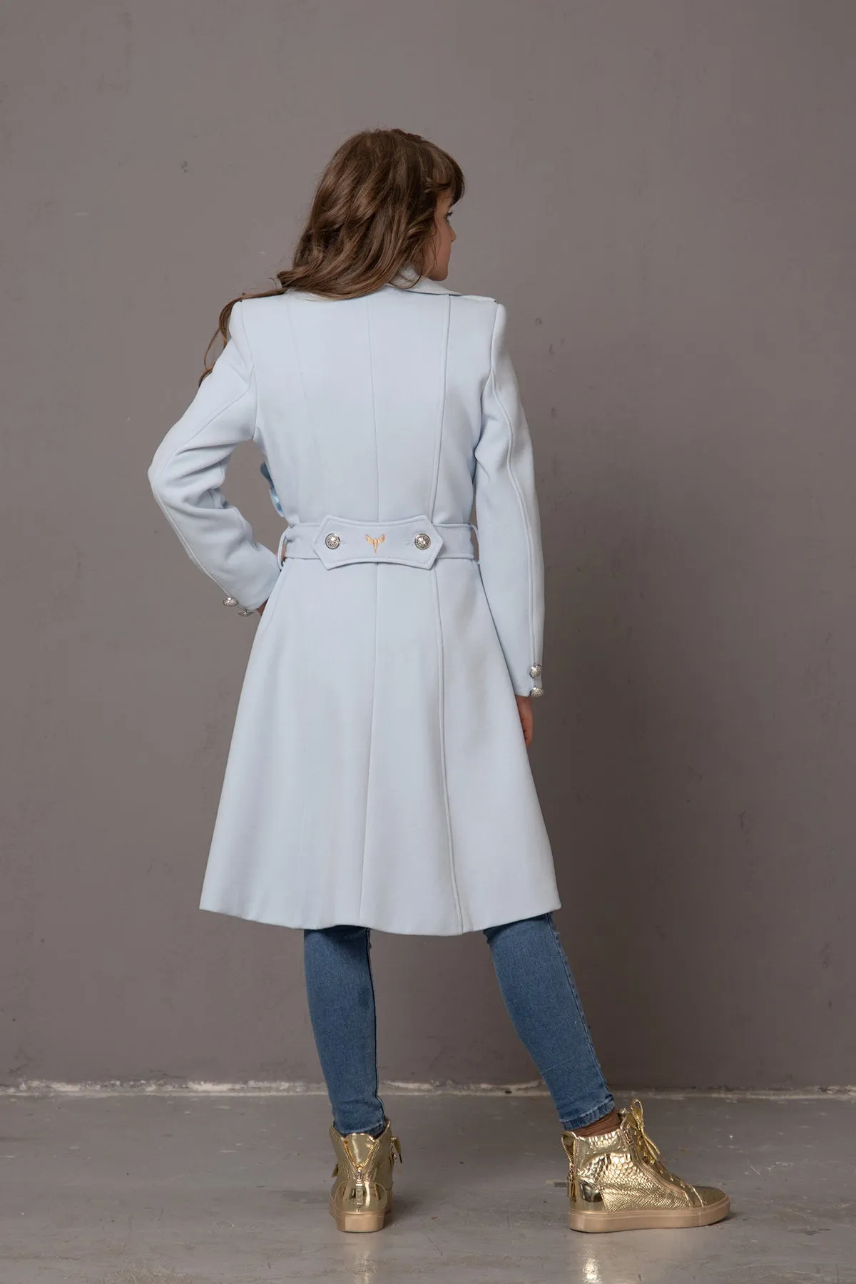 JUNIOR GIRL RUFFLES COAT
