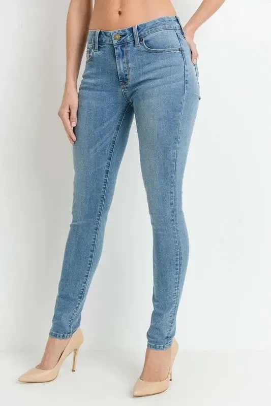 JUST USA Mid-Rise Skinny Jeans