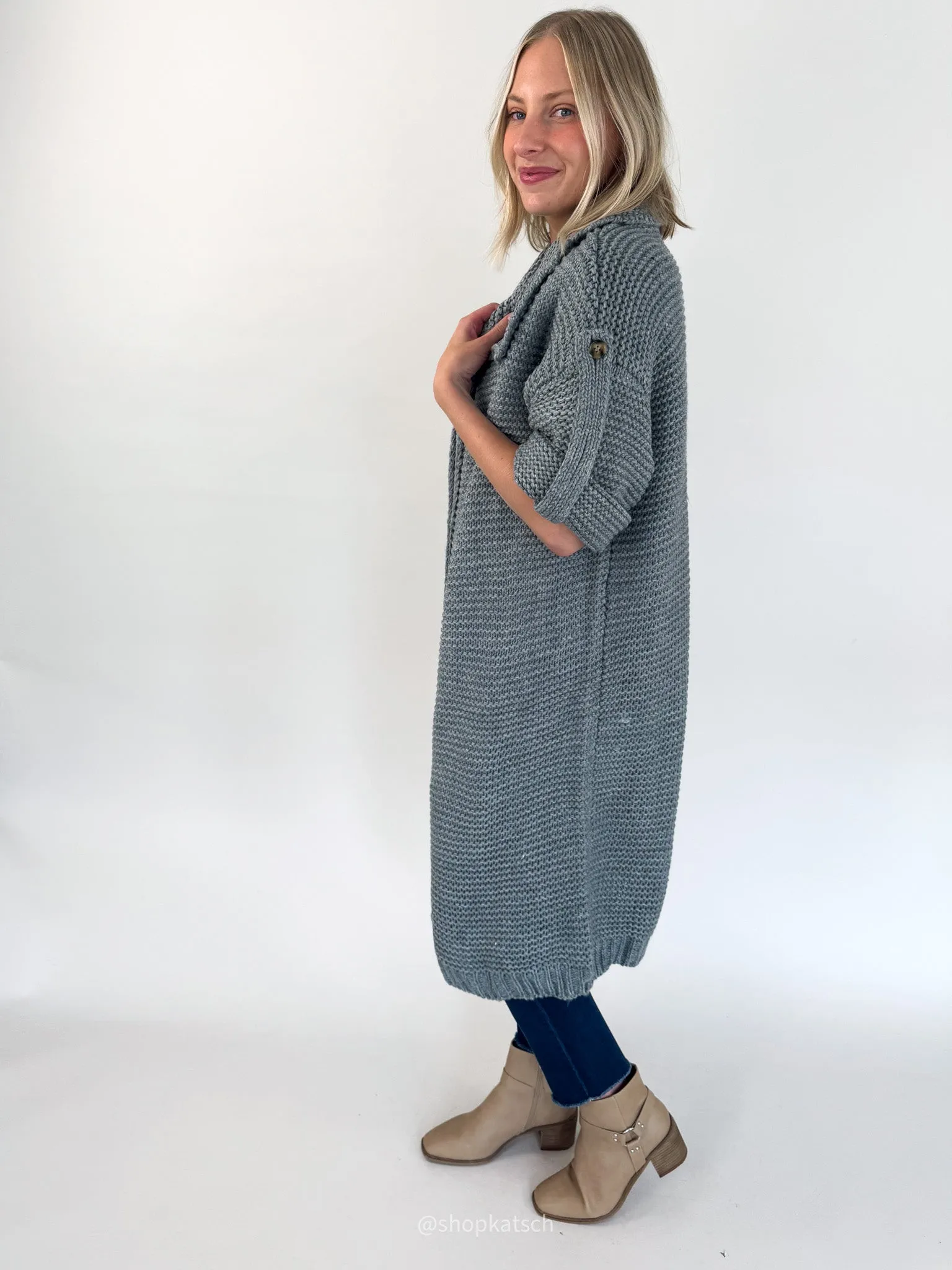 Karissa Charcoal Cardigan O/S
