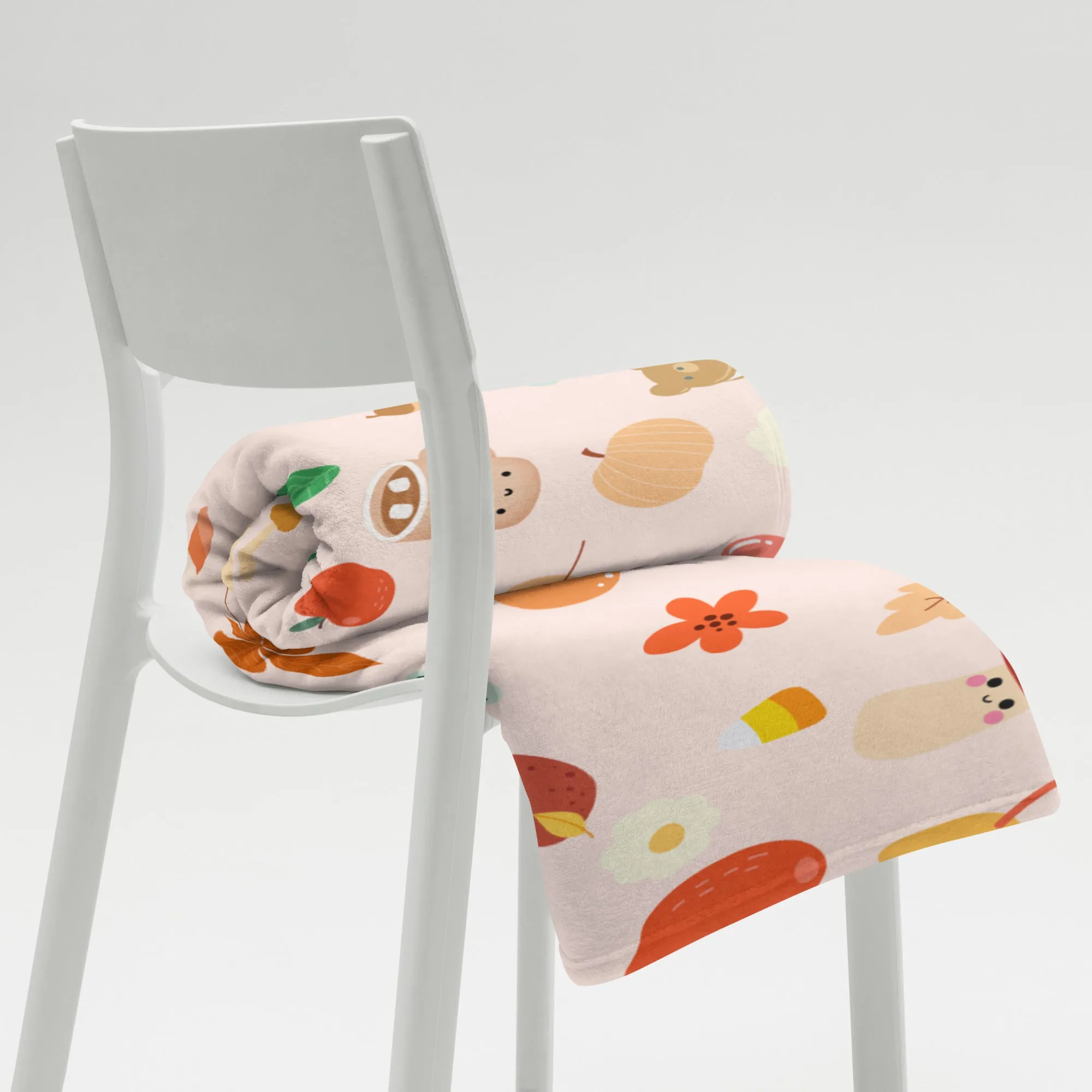 Kawaii Fall Throw Blanket