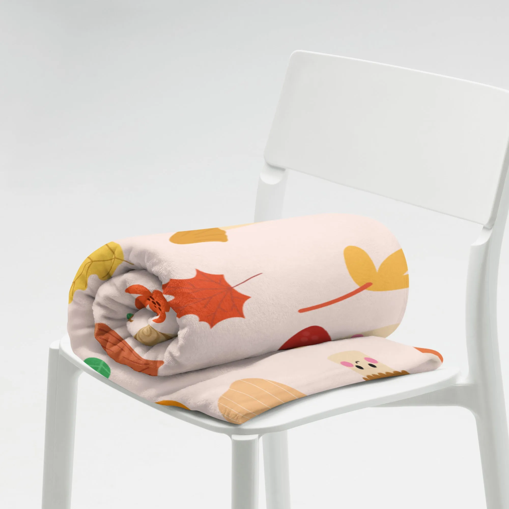Kawaii Fall Throw Blanket