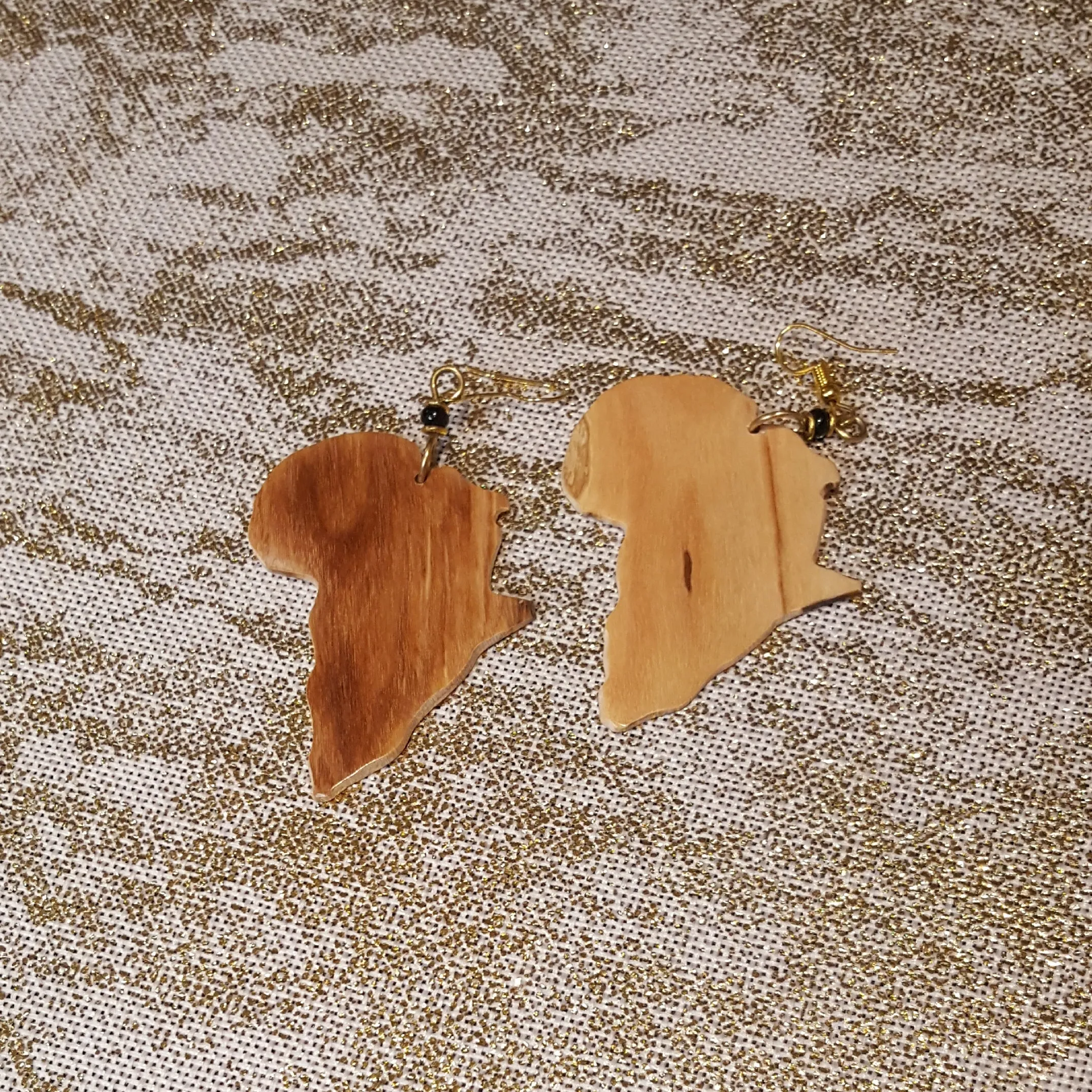 Kenyan African Wood Earrings