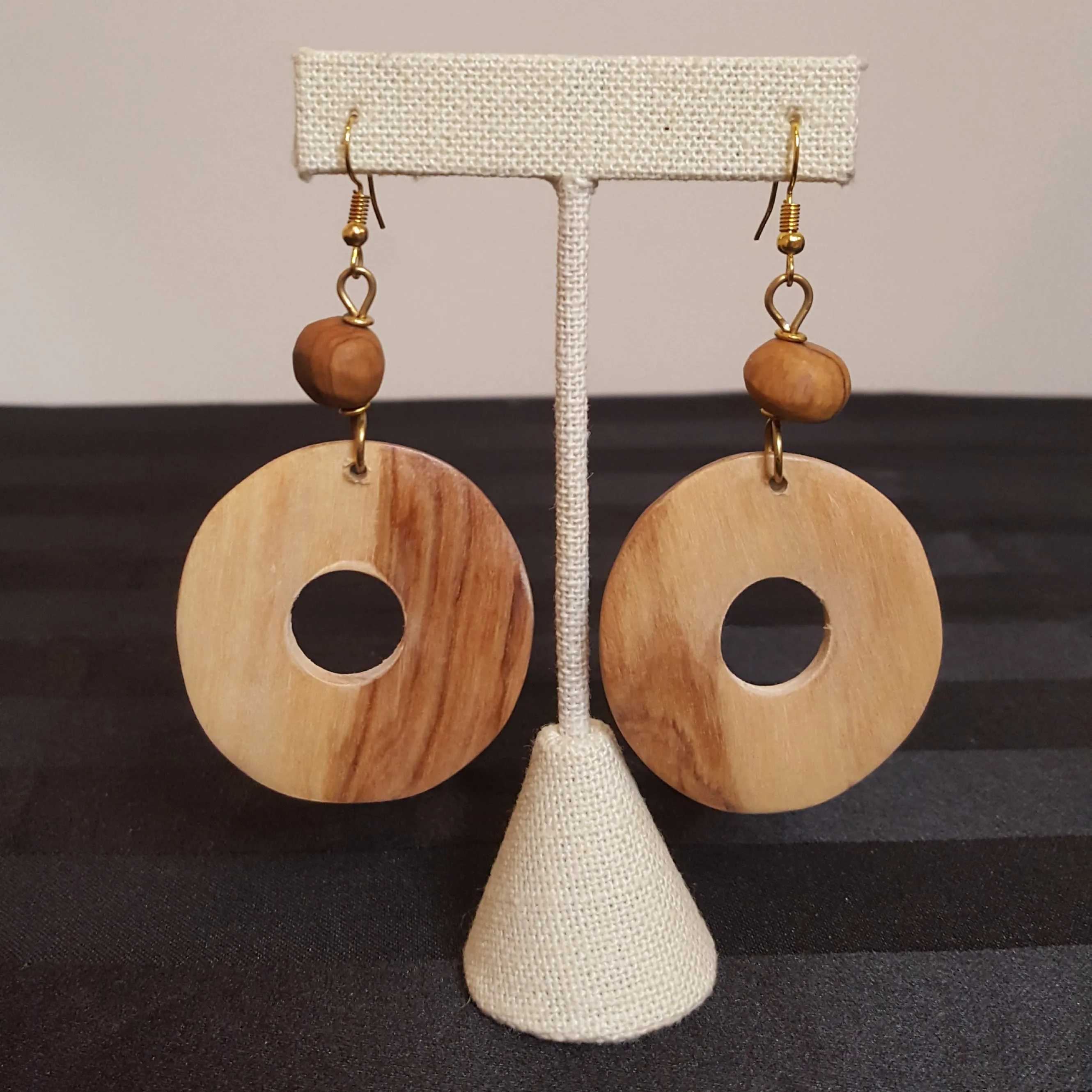 Kenyan African Wood Earrings