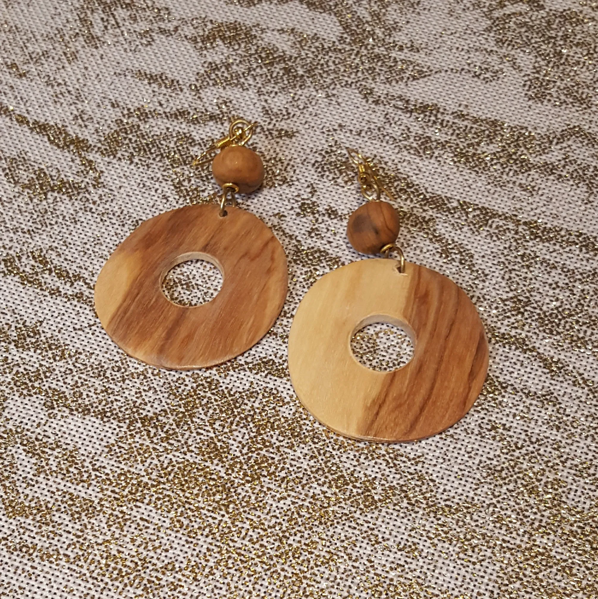 Kenyan African Wood Earrings