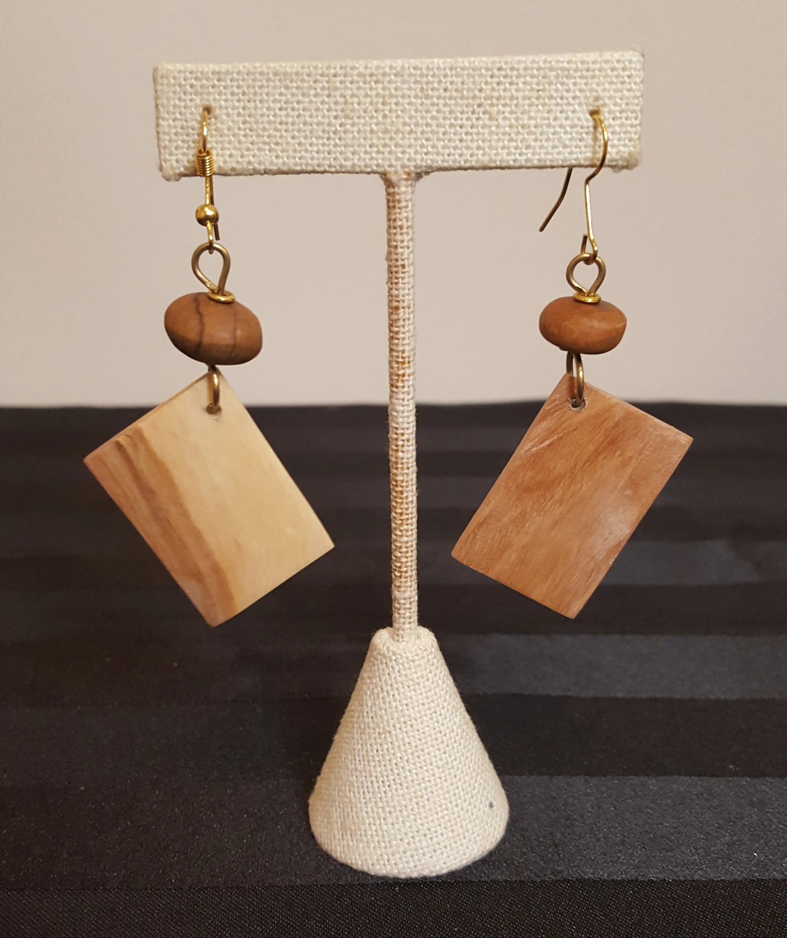 Kenyan African Wood Earrings